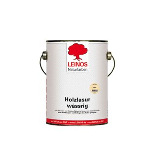 Leinos Holzlasur Innen und Außen wässrig 266-057 Schwedenrot 2,5 Liter