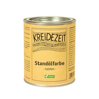 Kreidezeit Standölfarbe halbfett weiß 442-02 - 0,75 Liter