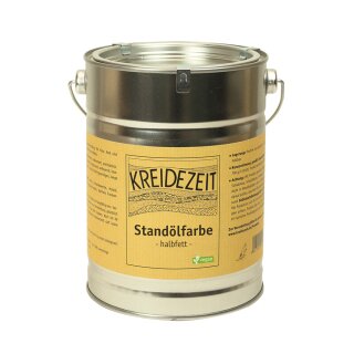 Kreidezeit Standölfarbe halbfett dunkelbraun 442-13 - 2,5 Liter