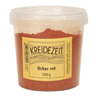 Kreidezeit Pigment Ocker rot 6102 - 500 g