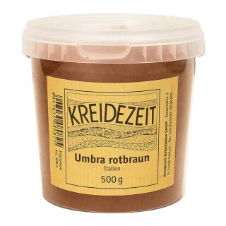 Kreidezeit Pigment Umbra rotbraun Italien 6110 - 75 g