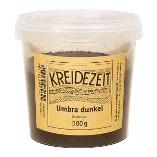 Kreidezeit Pigment Umbra dunkel Ardennen 6111 - 75 g