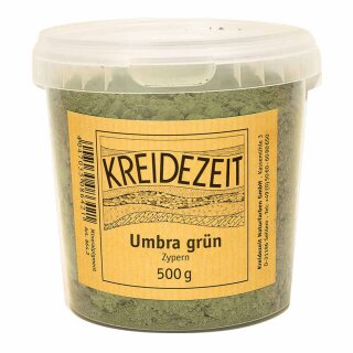 Kreidezeit Pigment Umbra grün Zypern 6112 - 75 g