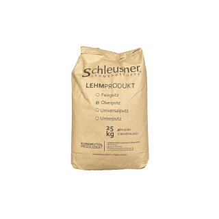 Schleusner Lehm Oberputz trocken 25 Kg