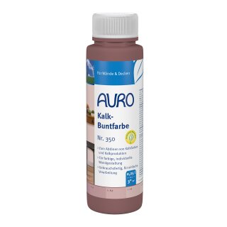 Auro Kalk-Buntfarbe 350-45 Oxid-Rot - 0,25 Liter