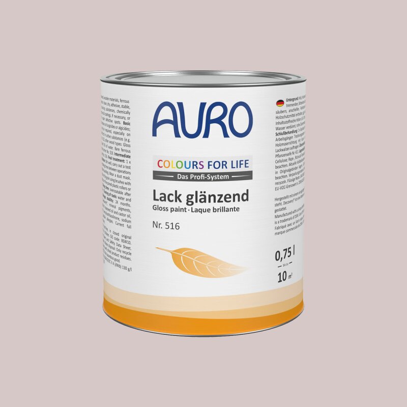 Auro Lack glänzend 516 - Colours for life - 81.1 cement