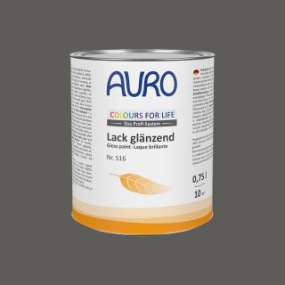 Auro Lack glänzend 516 - Colours for life - asphalt grey