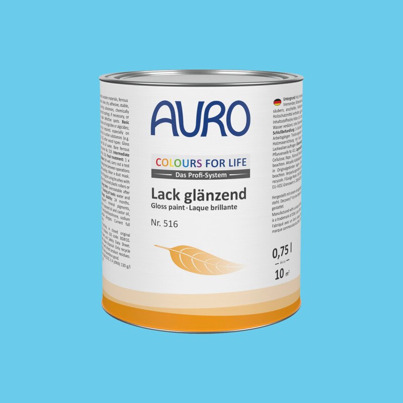 Auro Lack glänzend 516 - Colours for life - blue lagoon 10