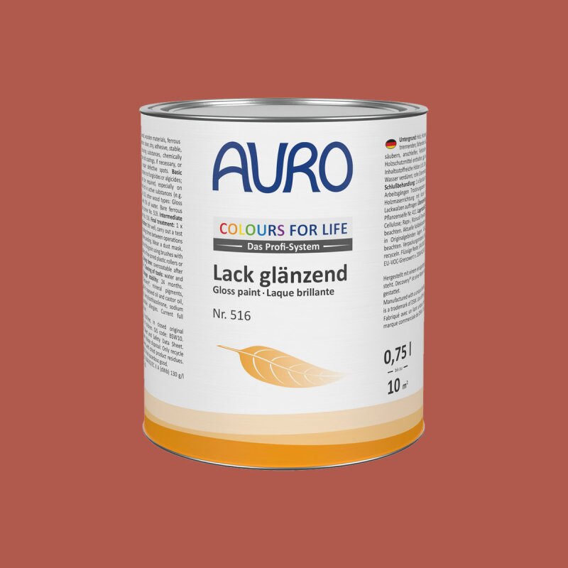 Auro Lack glänzend 516 - Colours for life - bright chestnut 05
