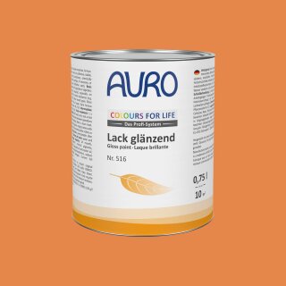 Auro Lack glänzend 516 - Colours for life - dark mandarine 05