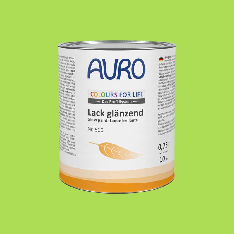 Auro Lack glänzend 516 - Colours for life - frog green 05
