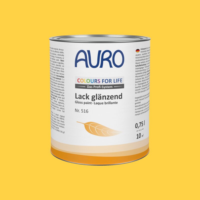 Auro Lack glänzend 516 - Colours for life - golden honey 05