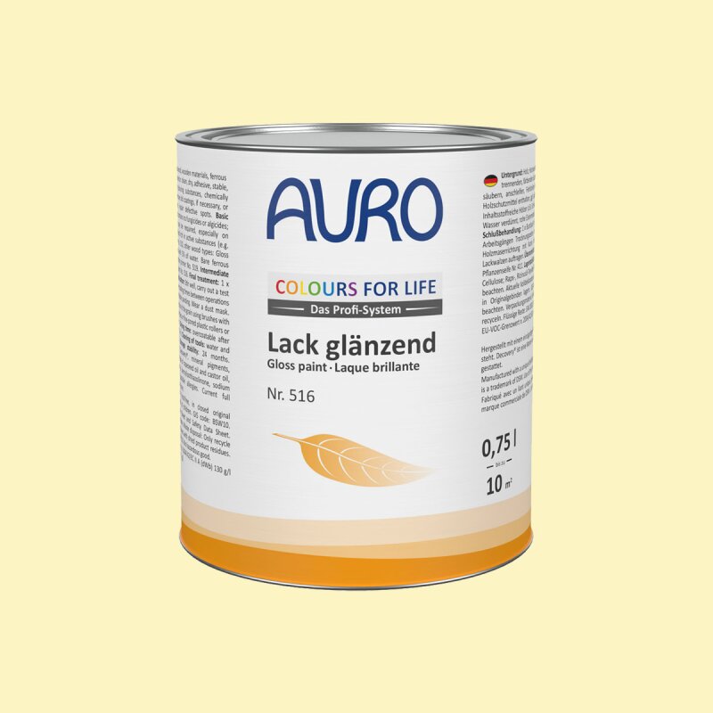 Auro Lack glänzend 516 - Colours for life - golden honey 25