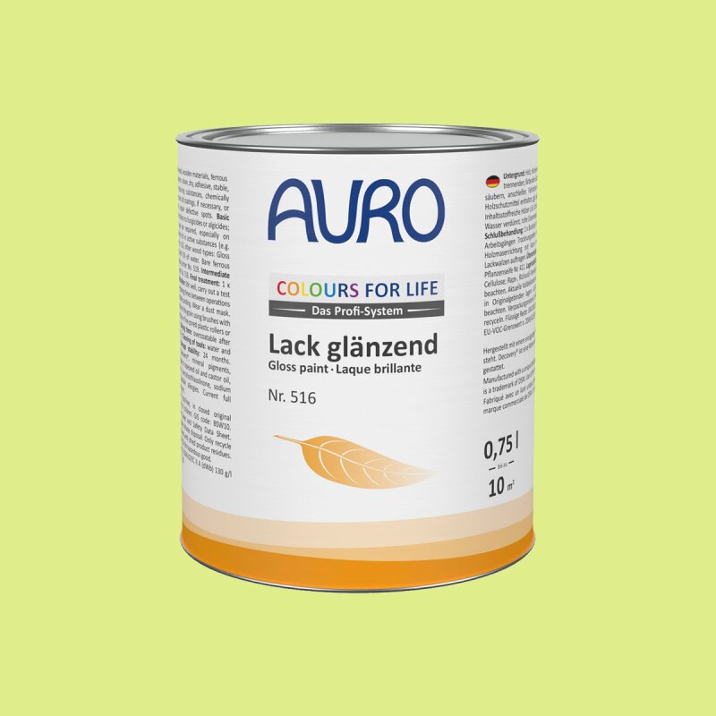 Auro Lack glänzend 516 - Colours for life - green yellow 15