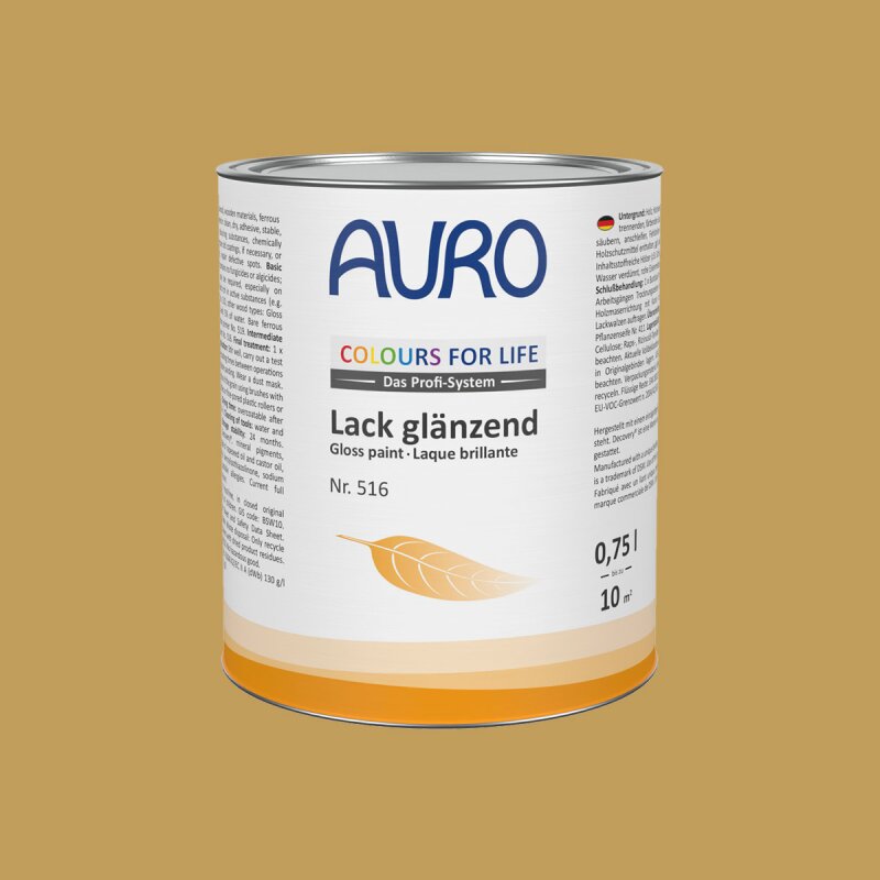 Auro Lack glänzend 516 - Colours for life - ochre green 05