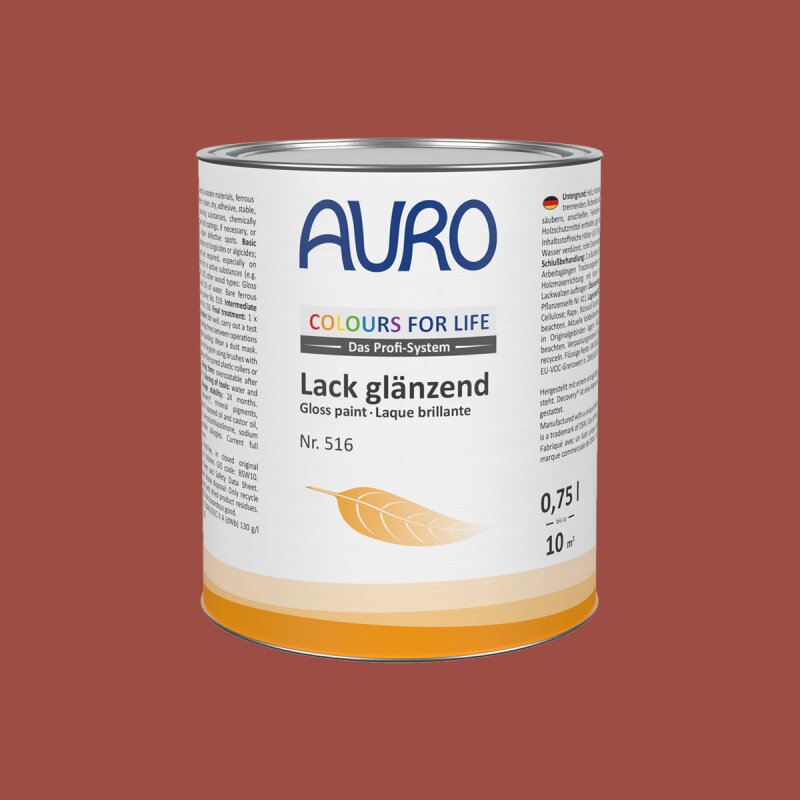 Auro Lack glänzend 516 - Colours for life - red earth