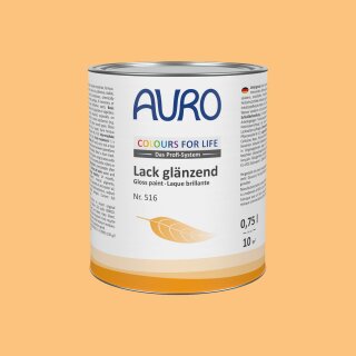 Auro Lack glänzend 516 - Colours for life - 10.6 honey 2,5 Liter