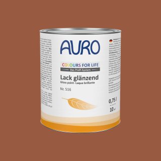 Auro Lack glänzend 516 - Colours for life - 1002 cigar 2,5 Liter