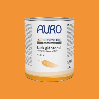 Auro Lack glänzend 516 - Colours for life - bright mandarine 10 Liter