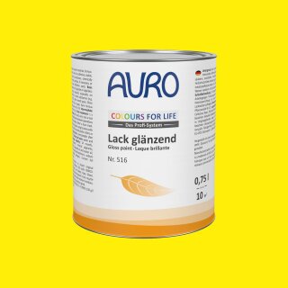 Auro Lack glänzend 516 - Colours for life - brilliant yellow 2,5 Liter