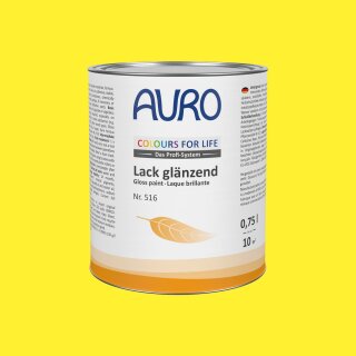 Auro Lack glänzend 516 - Colours for life - brilliant yellow 05 0,75 Liter
