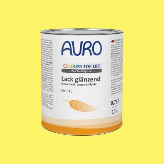 Auro Lack glänzend 516 - Colours for life - brilliant yellow 10 2,5 Liter