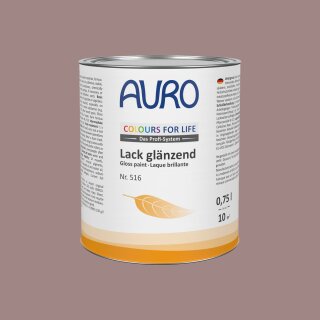Auro Lack glänzend 516 - Colours for life - cacao brown 10 2,5 Liter