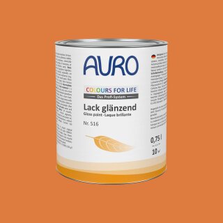 Auro Lack glänzend 516 - Colours for life - dark mandarine 0,375 Liter