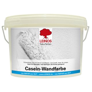 Leinos Casein-Wandfarbe weiss 640 - 2,5 Liter