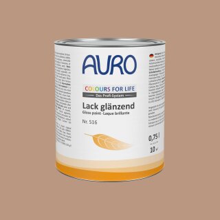Auro Lack glänzend 516 - Colours for life - hazelnut 10 0,375 Liter