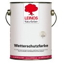 Leinos Wetterschutzfarbe Altweiß 850-204 ölbasiert 2,5 Liter