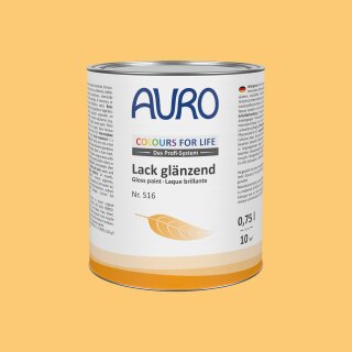 Auro Lack glänzend 516 - Colours for life - hot mustard 10 0,75 Liter