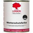 Leinos Wetterschutzfarbe Rebschwarz 850-104 &ouml;lbasiert 0,75 Liter Superpreis Aktion