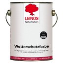 Leinos Wetterschutzfarbe Rebschwarz 850-104 &ouml;lbasiert 2,5 Liter Superpreis Aktion