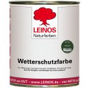 Leinos Wetterschutzfarbe Tannengr&uuml;n 850-400 &ouml;lbasiert 0,75 Liter