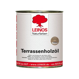 Leinos 236-002 Terrassenholz&ouml;l f&uuml;r au&szlig;en farblos 0,75 Liter Superpreis Aktion