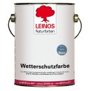 Leinos Wetterschutzfarbe Friesenblau 850-123 &ouml;lbasiert 2,5 Liter