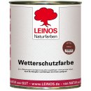 Leinos Wetterschutzfarbe Erdbraun 850-064 &ouml;lbasiert 0,75 Liter