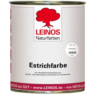 Leinos Estrichfarbe 860 - 732 Anthrazitgrau - 0,75 Liter