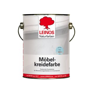 Leinos M&ouml;belkreidefarbe 637 - 631 Eisblau - 2,5 Liter