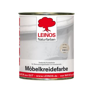 Leinos M&ouml;belkreidefarbe 637 - 638 Steingrau - 0,75 Liter