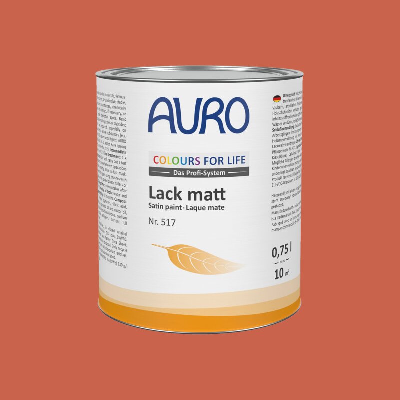 Auro Lack matt 517 - Colours for life - 504 indian red