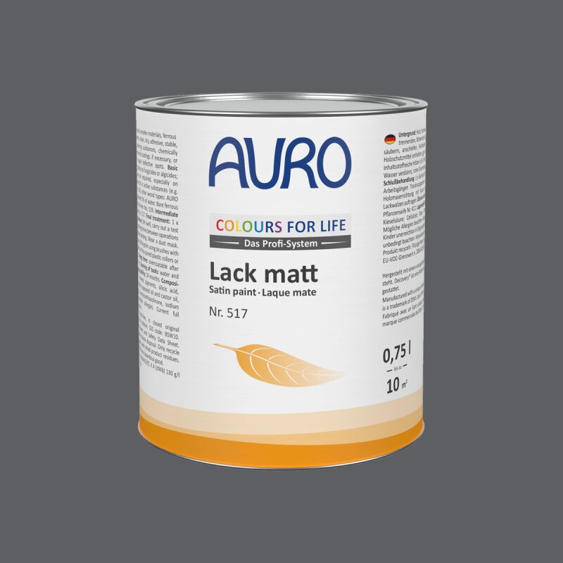 Auro Lack matt 517 - Colours for life - 99.7 coal
