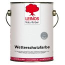 Leinos Wetterschutzfarbe stahlgrau 850-401 &ouml;lbasiert 2,5 Liter