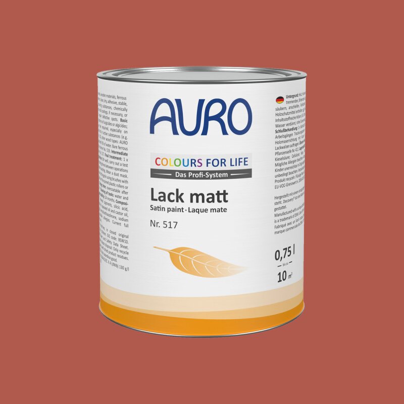 Auro Lack matt 517 - Colours for life - bright chestnut 05