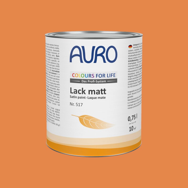 Auro Lack matt 517 - Colours for life - dark mandarine 05