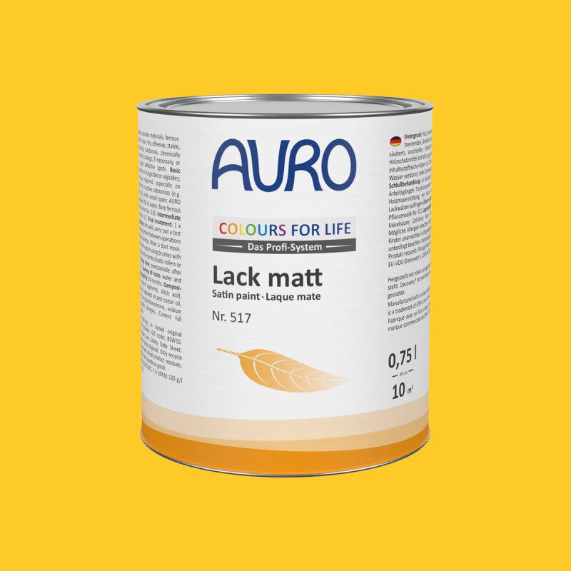 Auro Lack matt 517 - Colours for life - golden honey