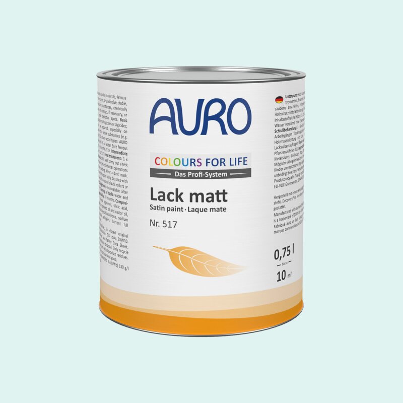Auro Lack matt 517 - Colours for life - light aqua