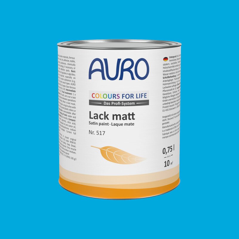 Auro Lack matt 517 - Colours for life - pacific ocean 05
