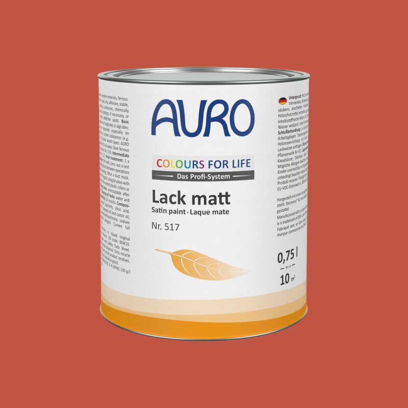 Auro Lack matt 517 - Colours for life - rocky mountain red 05